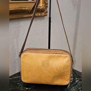Loewe Tan and Gold Accent Bag